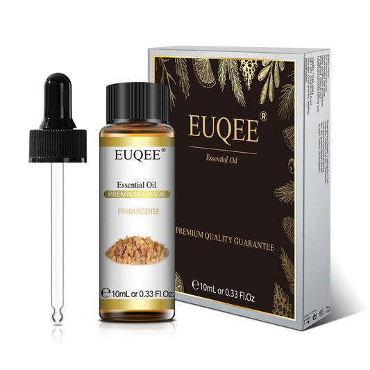 EUQEE 10Ml Pure Natural Essential Oil Lavender Jasmine Eucalyptus Vanilla Sandalwood Sweet Orange Lemon Oregano Neroli Fragrance
